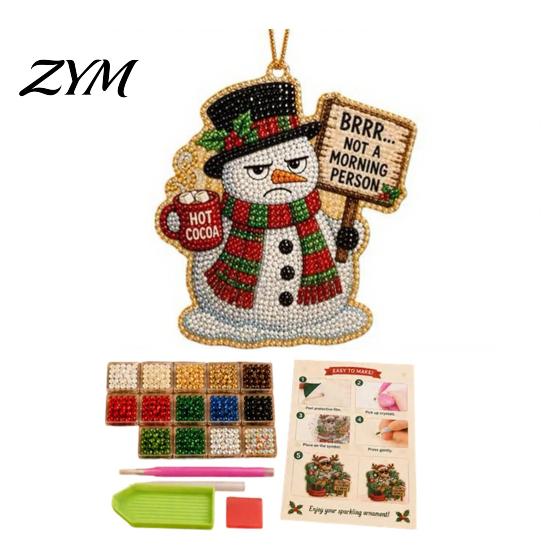 Craft Kits for Adults Teens Christmas Hanging Faux Pearl Art Kit Adult, DIY Bead Crafting Supplies Painting Ornament, Handmade Holiday Set Tree