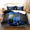 Digital Printing Three-Piece Cartoon Heavy Duty Truck Three-Piece Bedding