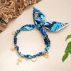 Salircon Unique Creative Blue/Green Scarf Ribbon Chokers Necklace Women Boho Sun Moon Heart Cross Pendant Necklace Jewelry 2026