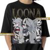 Футболка LOONA HELLUVA BOSS, Кастомная футболка Loony Toony Wolf, Винтажный мерч Loony Hellhound Demon, Смешные футболки Loona Receptionist Подарок для фанатов
