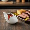 2 Piece Heat-resistant Gravy Boats Glazed Surface Sauce Dispenser  Restaurant
