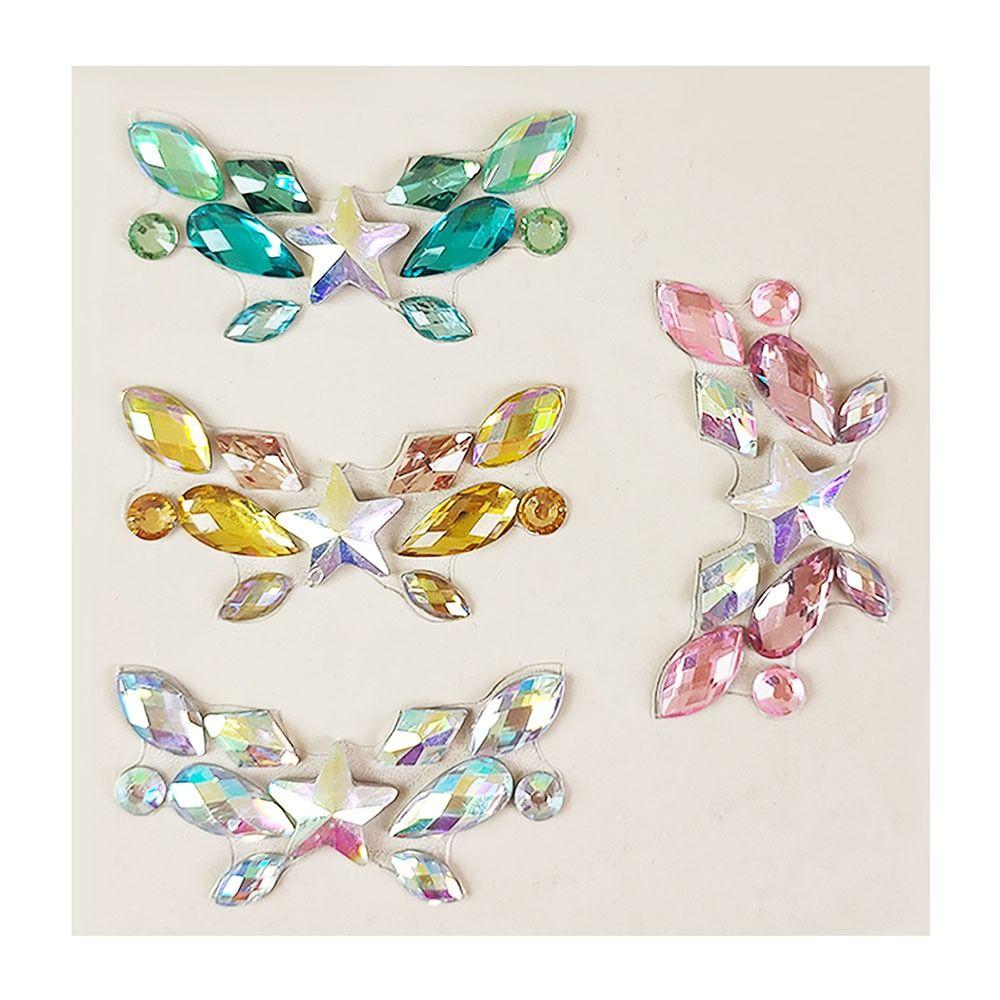 Mask Makeup Sticker Adhesive Rhinestone Tattoo DIY Crystal Gems Tattoo Party