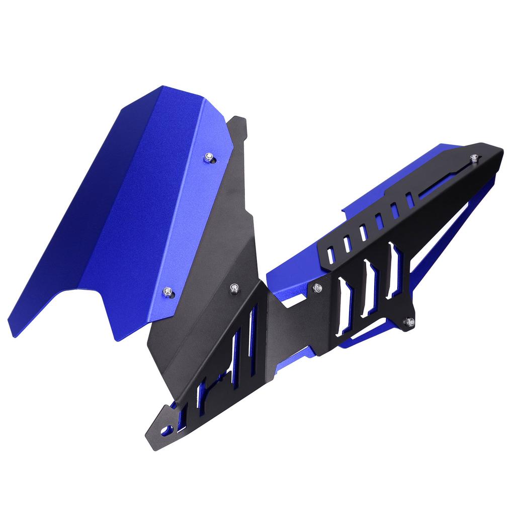 Крышка защиты цепи заднего крыла из алюминиевого сплава с ЧПУ, подходит для Yamaha YZFR25YZFR3MT25MT03(синий )