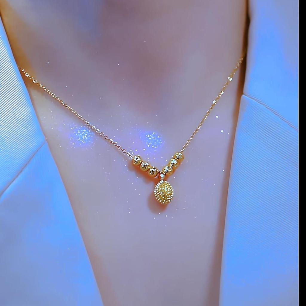 Ожерелье с кулоном «Фруктовый дуриан» для девочек, женщин, свитер, шея, большая цепь, ожерелья, дизайн, чокеры, ювелирные изделия