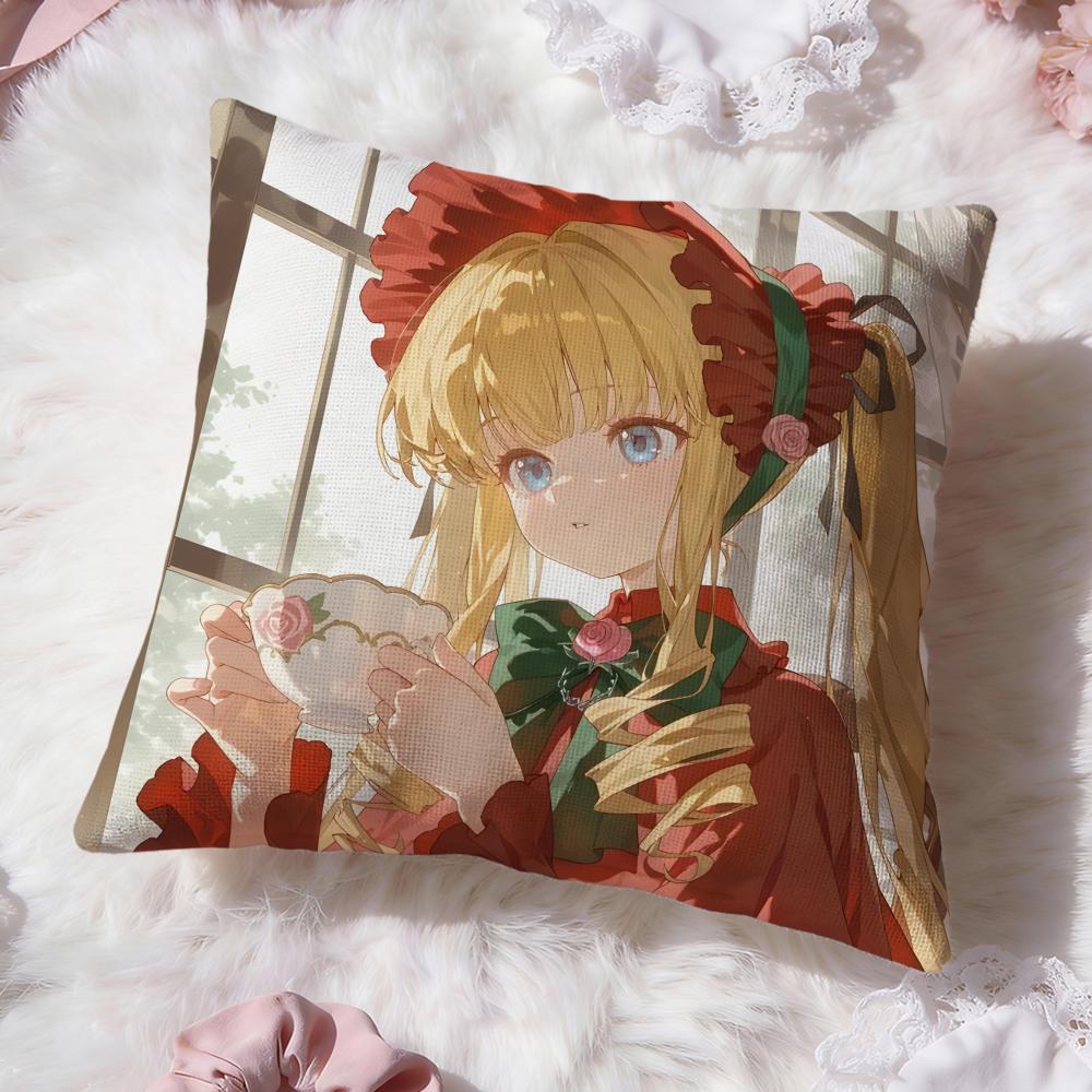 Классический аниме чехол для подушки Rozen Maiden Премиум Комфорт Двусторонний чехол для подушки - Дизайн «Два в одном» для любой комнаты и салона автомобиля