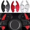 For A3 A4L A7 A8 S5 Q5 Q7 TT 2012-2016 Aluminum Car Steering Wheel Shift Paddle Shifter Extended Red Silver Black Set/2pcs
