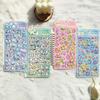 Sparkling Crystal Tit 4Pcs Stickers - Cute Spring Bird Relief Decals Ideal for Notebook Phone Case DIY Kids Girls Gift Presents