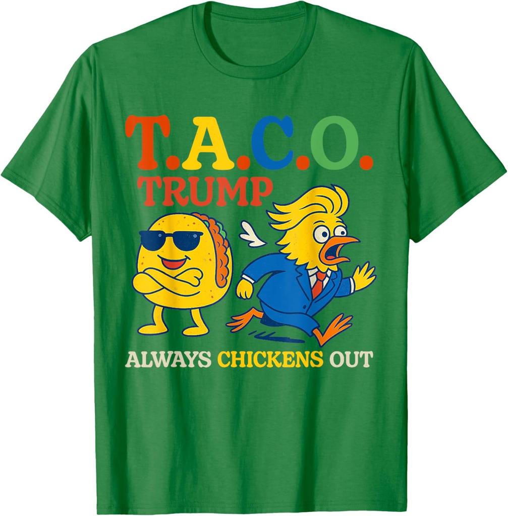 Trumps Always Chicken Out Taco America Vintage Cool Unisex T-Shirt
