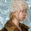 Poesiedame [Let There Be Light] Fur Beanie In Peach