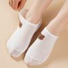 1/3/5 Pairs Women's Summer White Animal and Plant Cute Embroidery Invisible Socks Silicone Non-slip Socks