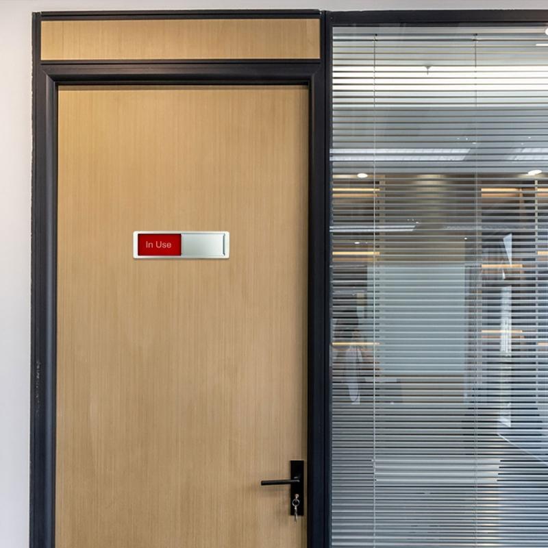 Office Signages Conference Room Display Slidings Door Sign Toilet Hotel Hospital Listing Magnetic Slider Indicators Sign