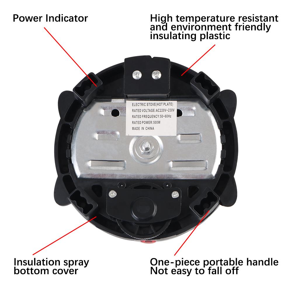 Мини Электрический Нагреватель Плита Молоко Вода Кофе Нагревательная Печь Горячая Плита 500 Вт 220 В Вилка ЕС Многофункциональный Кухонный Прибор