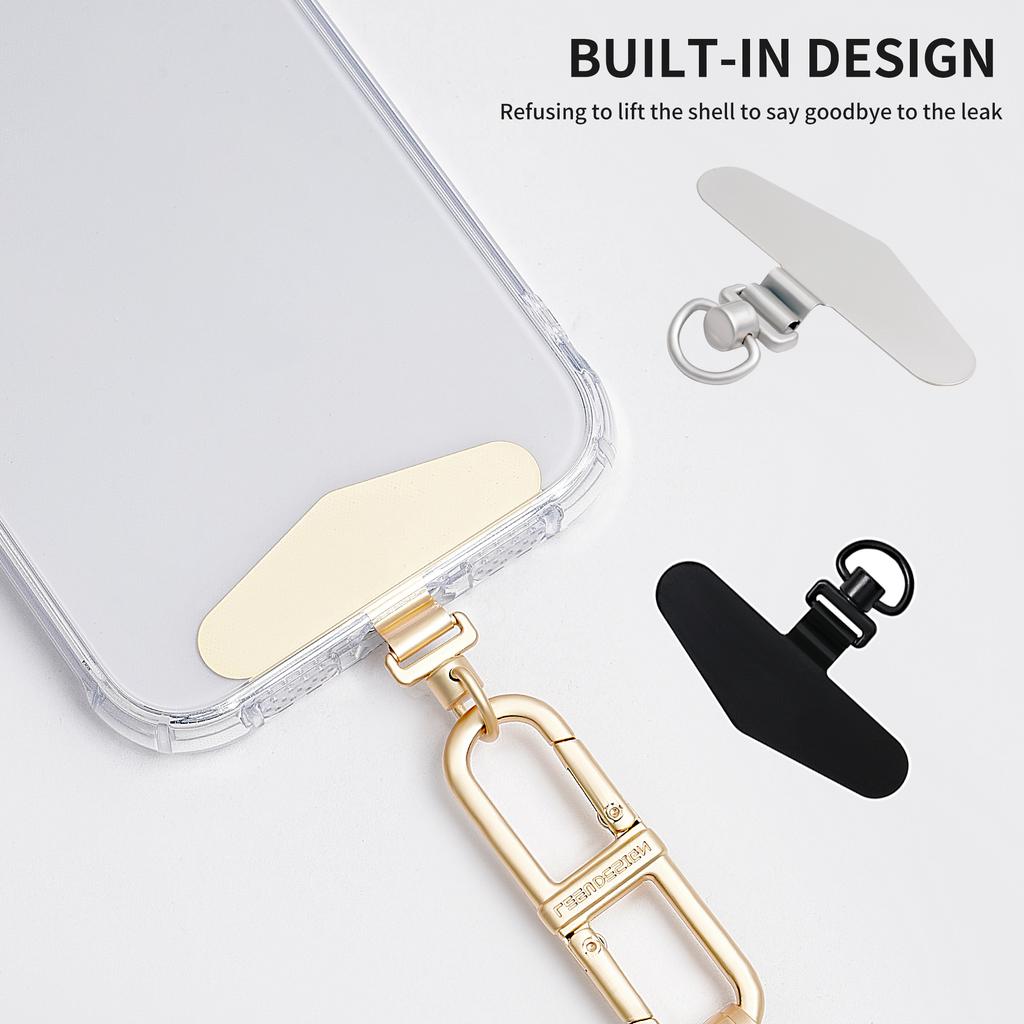 Металлический язычок для крепления телефона, ремешок-шнурок для телефона, патч с вращающейся на 360 градусов пряжкой