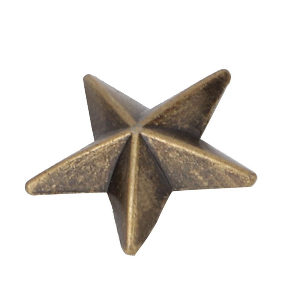50pcs Metal Metal Star Stud 14mm Leathercraft Rivets Crafts Rivet Spike Screw DIY Decoration