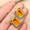 Honey Topaz Gemstone Handmade 925 Solid Sterling Silver Jewelry Earrings For Women