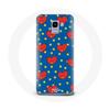 Case for Samsung Galaxy A8 2018 BTS Bangtan Boys BT21 TATA De V Blue Background
