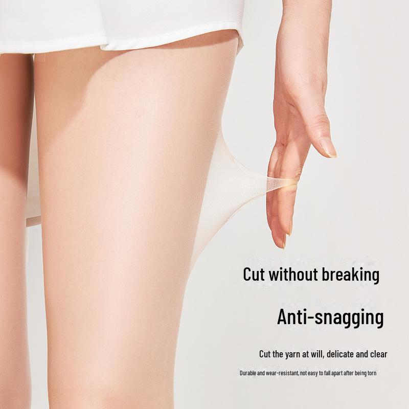 Бесшовные ультратонкие чулки из ананасового шелка: Женские прочные, устойчивые к зацепкам, солнцезащитные носки для ухода за кожей с 0D консилером