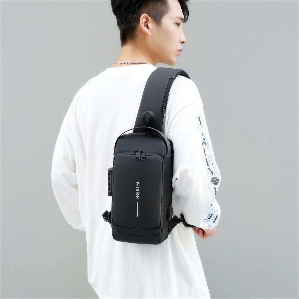 Мужская сумка-мешок Chest Crossbody Bag, новый повседневный рюкзак большой емкости, модный многофункциональный тренд