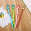 10pcs 0.5mm Creative Stationery Dinosaur Silicone Head Gel Pen Cute Cartoon Learning Office Water-based Signature Pen