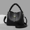 Chic Bucket Bag For Women 2023 Trendy Soft Pu Leather Shoulder Crossbody Style