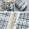 Autumn and Winter Lamb Wool Coat Women's Mid-length All-match Thick Plaid Korean Fashion Lamb Wool Coat