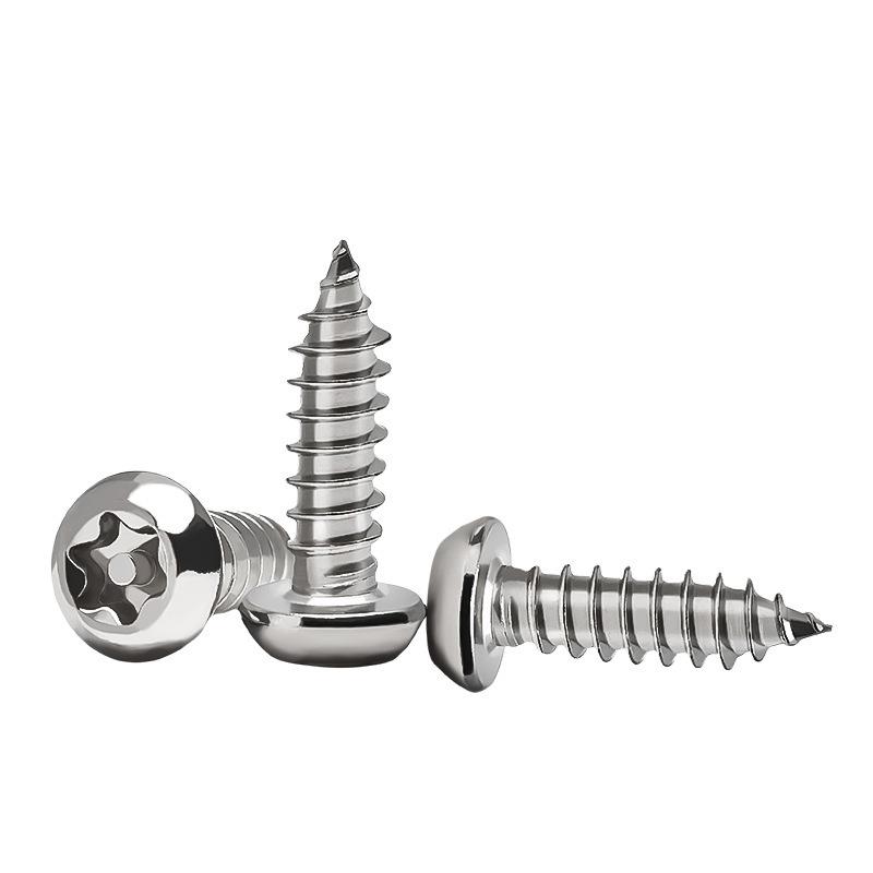 Yigu 304 Anti-Theft Torx Pin Self-Tapping Screws: M2-M5 Round Head, Mushroom Head, Pointed Tail Wood Screws