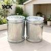 Weather Resistant Dry Food Container Metal Rice Storage Canister with Lid, Moisture-proof Container, Large Capacity Jar Durable Pantry for Goods