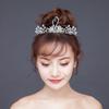 Трендовый стиль Диадема Тиара Жемчуг Стразы Тиары и Короны для Женщин Вечеринка Свадьба Свадебные Аксессуары для Волос Ювелирные Изделия Корона Подарок