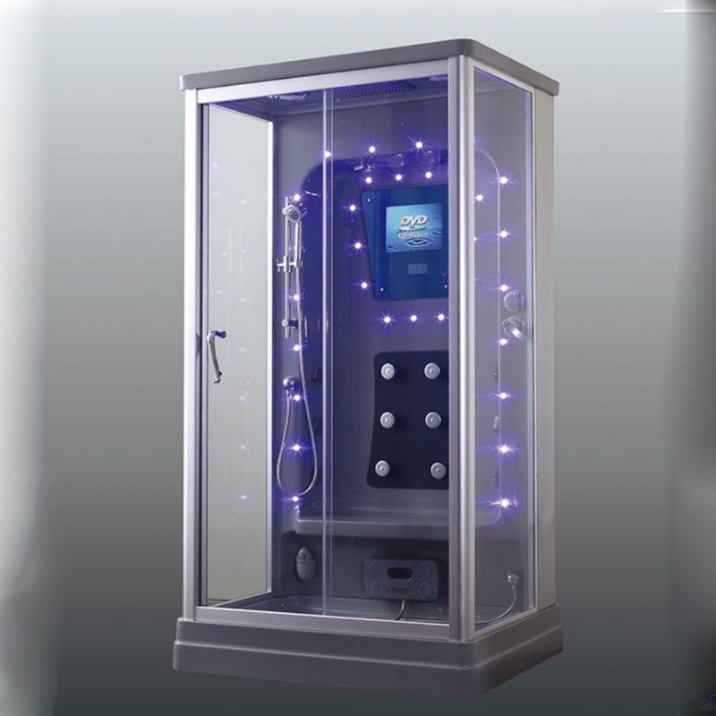 Custom Frameless Tempered Glass Steam Shower and Bathtub Combo Enclosure