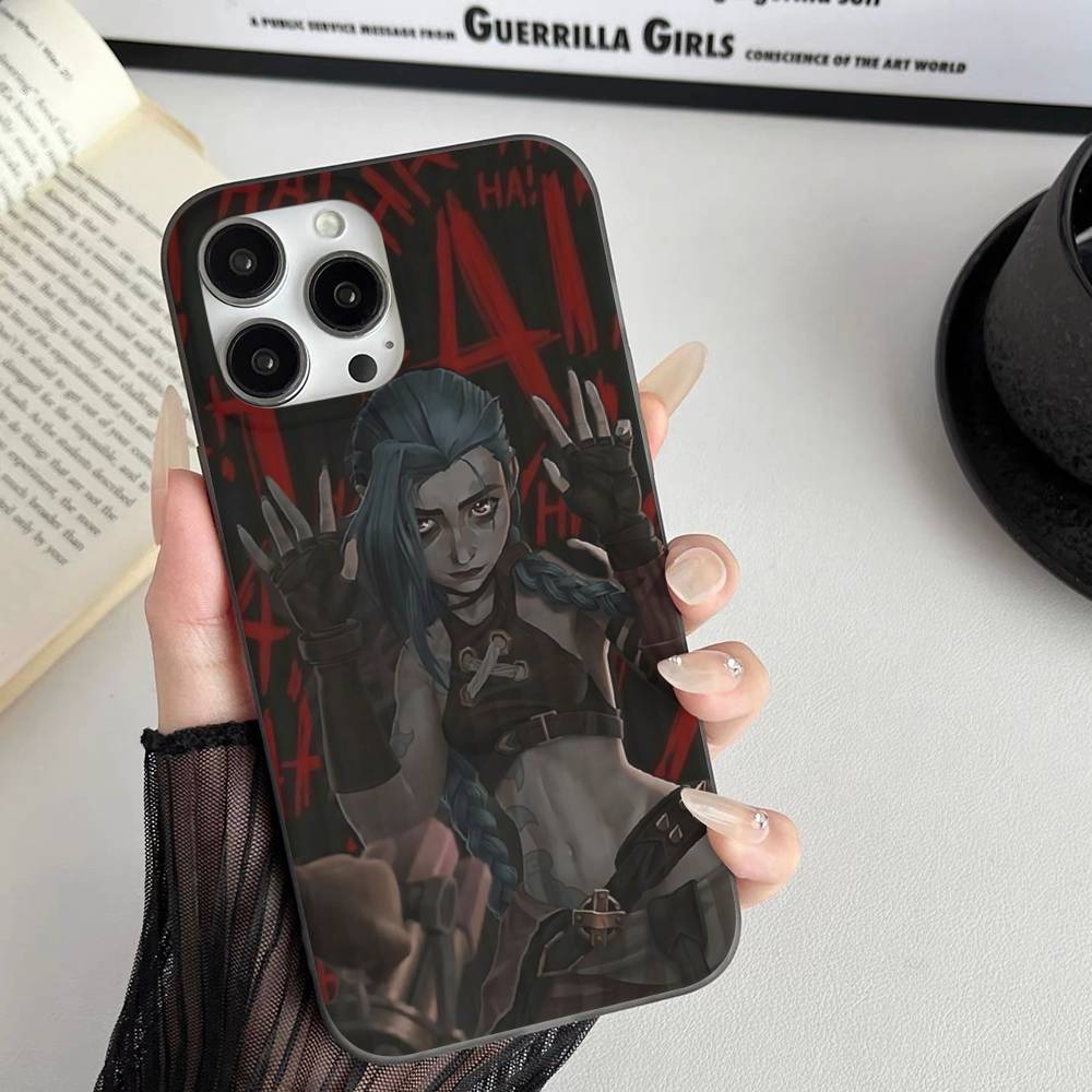Graffiti Arcane Jinxs Phone Case Corrugated Pattern Phone Case For IPhone 17 Air 16 15 14 13 12 11 Plus Pro Max Shockprooof