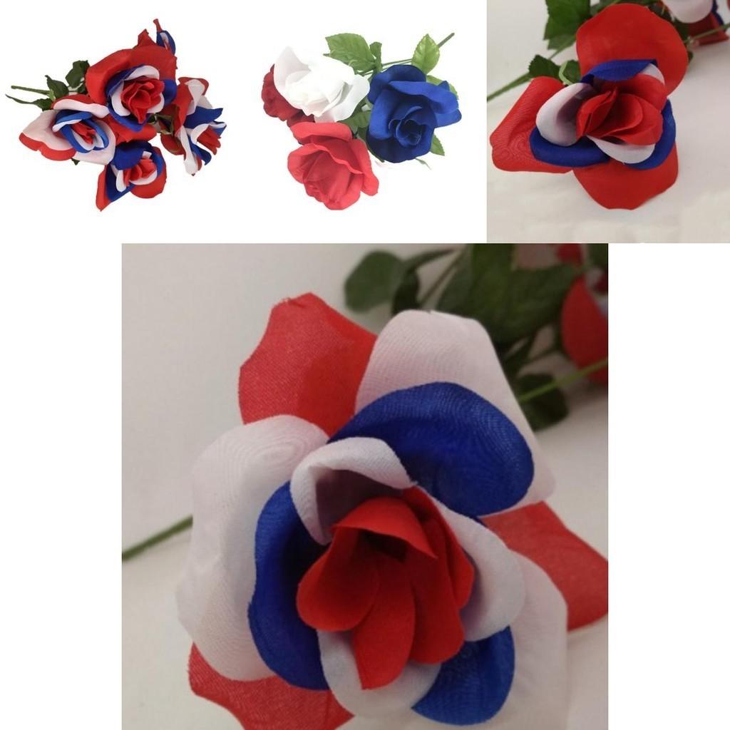 Celebrate The Queen's Platinum Jubilee With This Red White And Blue Flower Bouquet Decor
