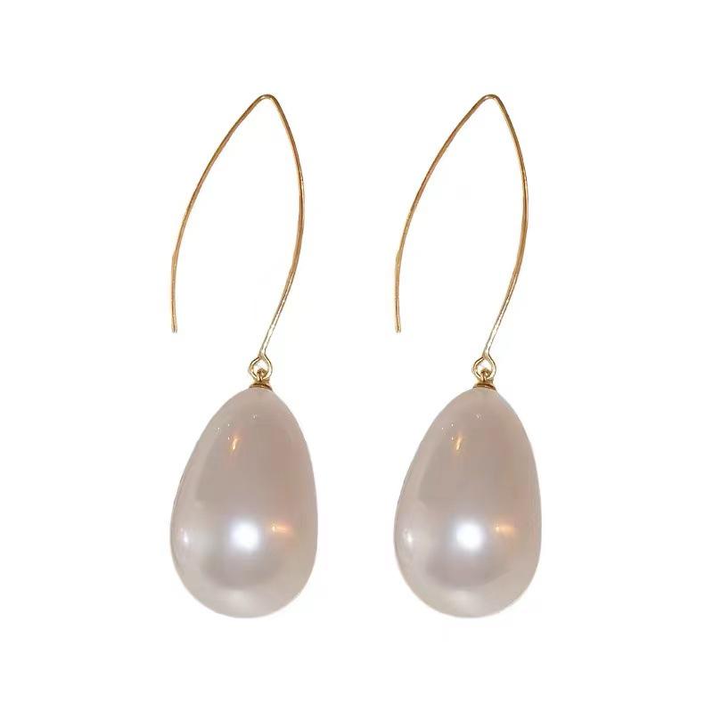 Изысканные французские минималистичные серьги-капли с жемчугом 2023 года - Элегантный нишевый дизайн для женщин