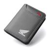 UNYDV1 Motorcycle Leather Mini Credit Card Purse Portable Wallet Car Emblem Wallet For Honda CB400 CB650 FCBF CBR25ORR CRF SH3O0 NC75O