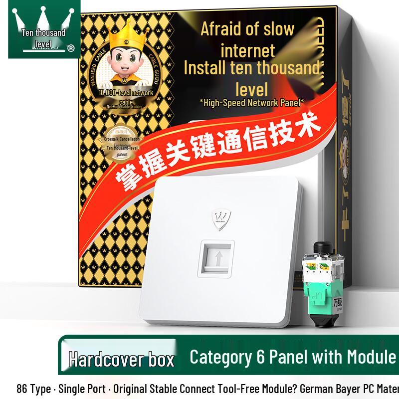 WANJEED RJ45 Network Wall Plate Module Kit