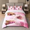 3Pcs Bed Set,Sabrina Carpenter 1 Duvet Cover and 2 Pillowcases, Printed Bedding Decor For Guest Room