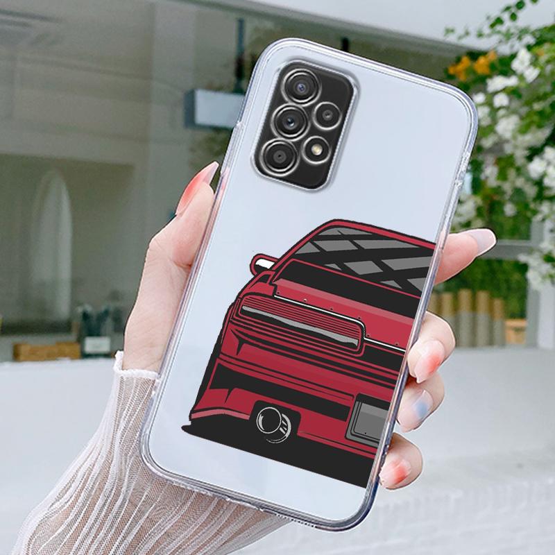 Япония JDM Спортивные Автомобили Комикс Чехол Для Samsung A15 A13 A35 A55 A51 A71 A41 A31 A21S A05 A17 A23 A25 A33 A53 A73 5G A07 4G Обложка