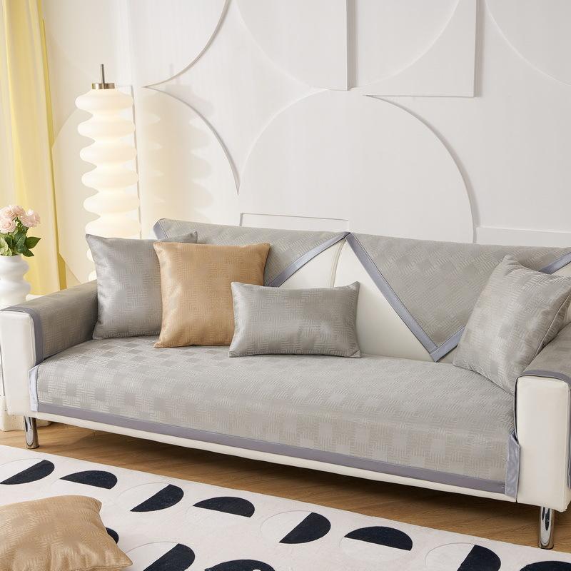 Cool Sofa Cushion Summer Summer Non-Slip Summer Cool Cushion Sofa Mat Seat Cushion Ice Silk  Seat Cushion Towel