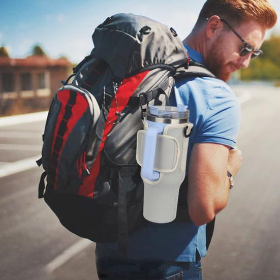 Стакан на 40 унций с ручкой, держатель, регулируемый плечевой ремень, застежка, лента, дорожная бутылка с водой, рукав для чашки