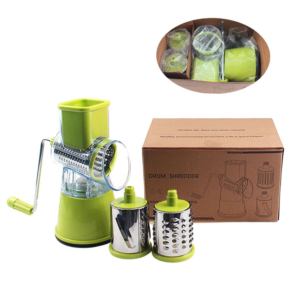 Ручная роторная терка для сыра, овощерезка, картофелерезка, мандолина, многофункциональный измельчитель овощей, кухонные аксессуары