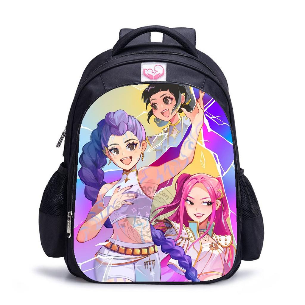 Повседневная сумка через плечо с рисунком из мультфильма для учеников младших классов средней школы, рюкзаки большой вместимости