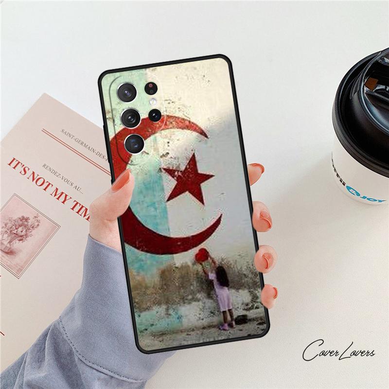 Чехол для телефона с флагом Алжира Для Samsung Galaxy S24 S25 S23 S22 Ultra Note 10 20 Plus S20 S21 FE Чехол