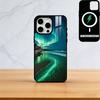 Премиальный чехол для телефона «Северное сияние» для iPhone 17, 16, 15, 14, 13, 12, 11 Plus, Pro, магнитный для Magsafe, беспроводная зарядка