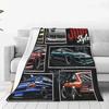 Engine Blanket Jdm GTR Car Drift Turbo Plush Warm SuperSoft Flannel Fleece Throw Blanket For Sofa Bedspread Quilt Travel Gifts#(1)