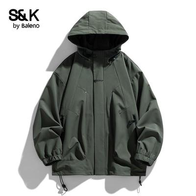 Мужская повседневная технологичная куртка с капюшоном Baleno S&K Collection