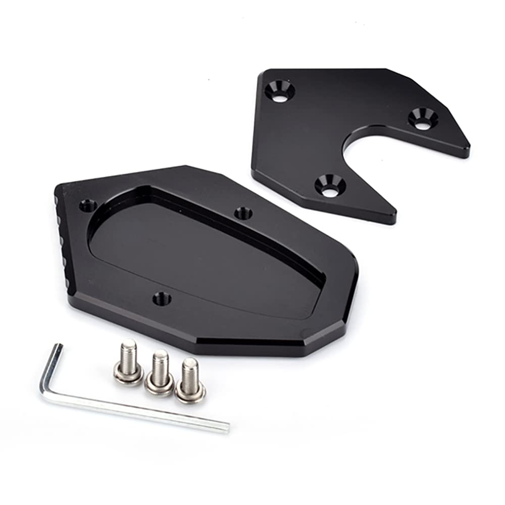 LEDISHUN Side Stand Expansion Plate Applicable To Gixxer SF250 Gixxer 250 Gixxer150GSX150F (Black)