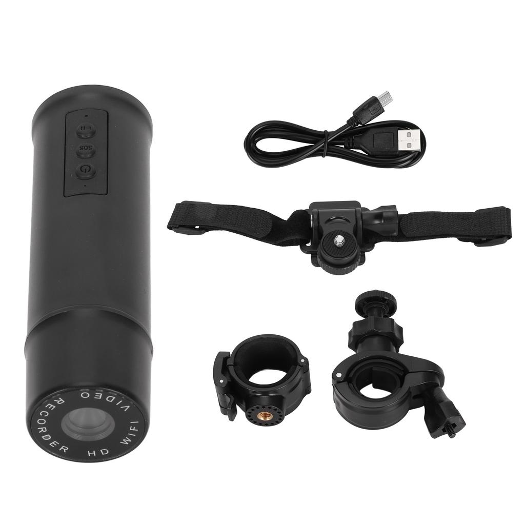 Dash Cam 1080P Helmet Camera 120 Degree Wide Angle Wifi Mini Outdoor Sport Camera for Bike