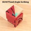 Квадратный шаблон «ласточкин хвост» 30/45/60/90 градусов, многофункциональная Т-образная угловая линейка, для энтузиастов DIY