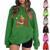 Женская модная легкая рождественская толстовка с длинным рукавом