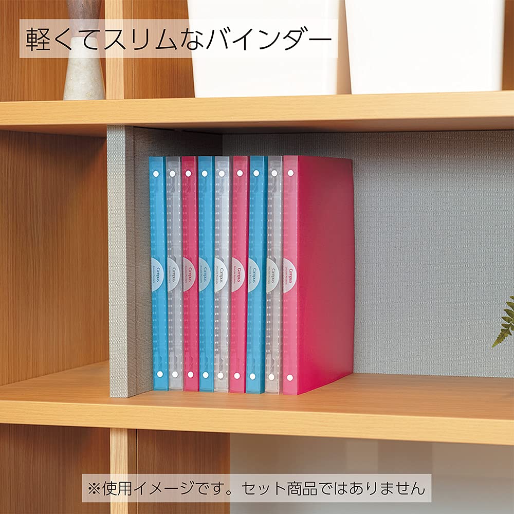 Kokuyo Campus A4 Loose Leaf Binder 30 Holes Up to 65 Sheets Pink LR-AP171P