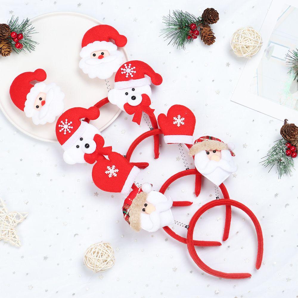 Santa Claus Lovely Christmas Decorations Christmas Headbands Reindeer Headwear Xmas Hairband
